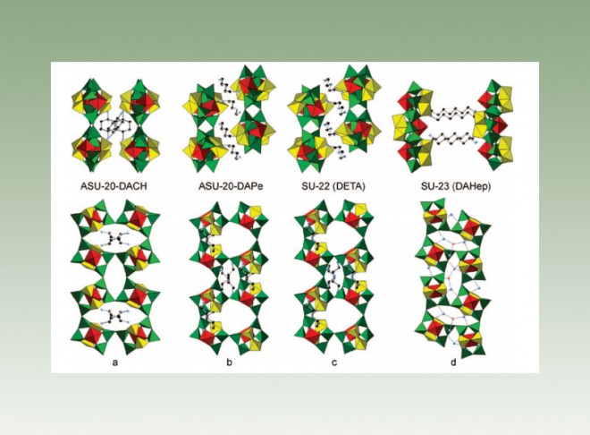 SU-22 and SU-23: Layered Germanates Built from 4-Coordinated Ge7 Clusters Exhibiting Structural Variations on the 44 Topology