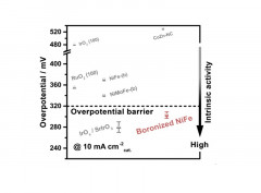 High-Performance Oxygen Evolution Electrocatalysis by Boronized Metal Sheets with Self-Functionalized Surfaces